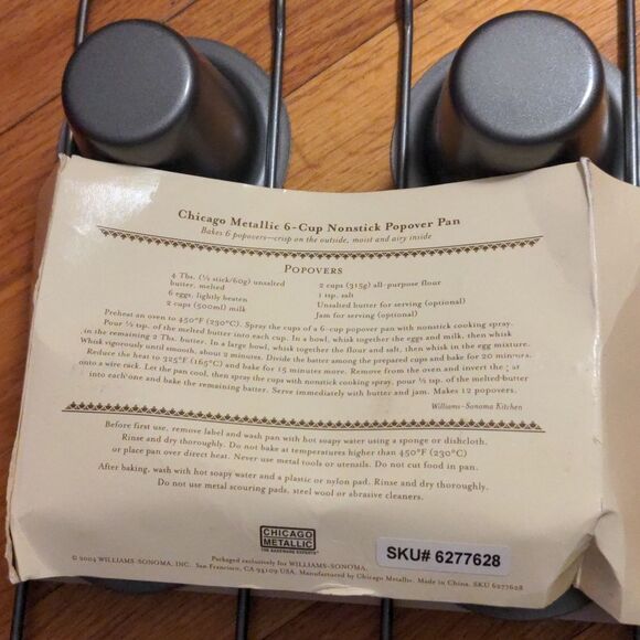 New Chicago metallic nonstick Popover Pan - Gray - Picture 4 of 4